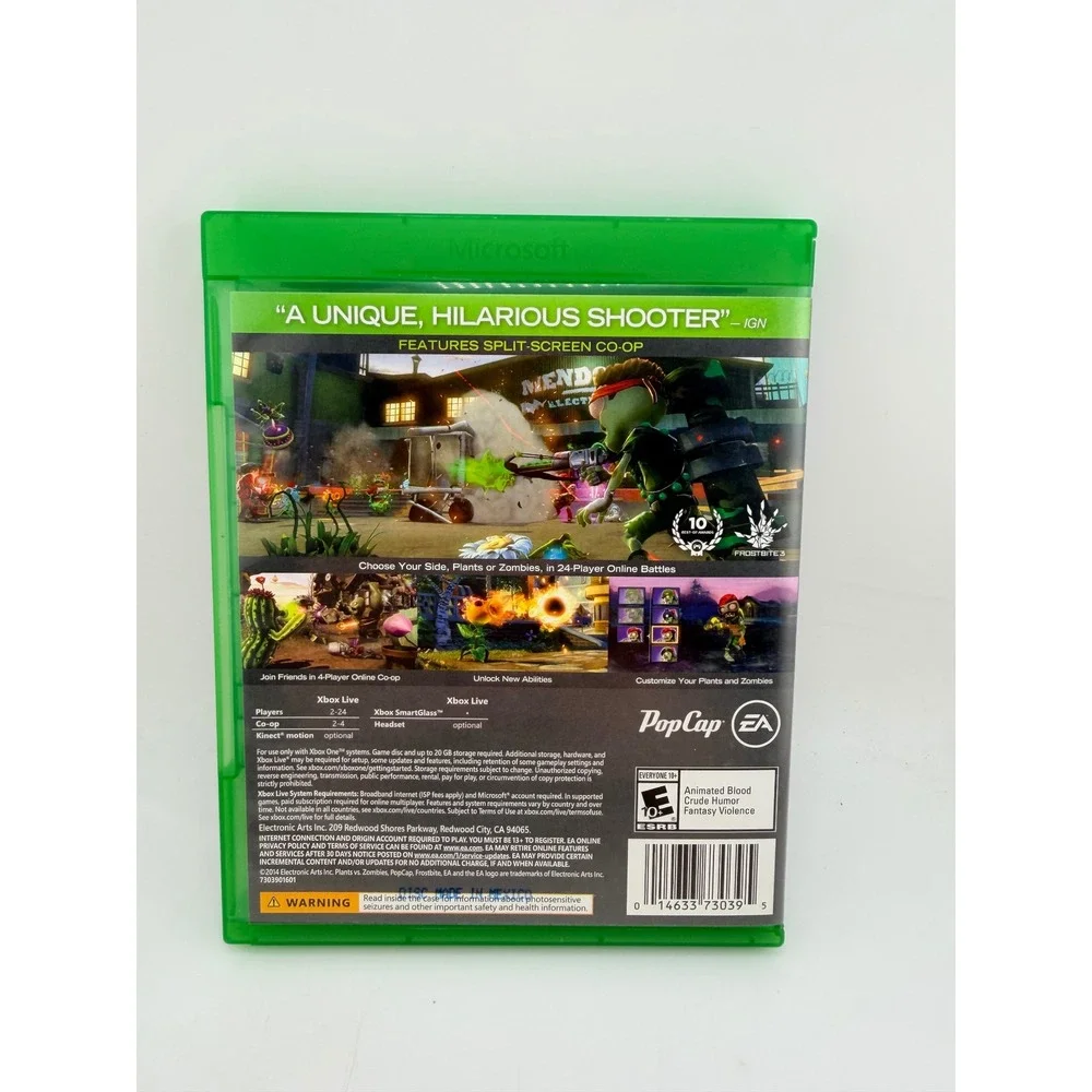 Plants vs Zombies Garden Warfare‎ Xbox One EA PopCap Games Physical Disc 2014
